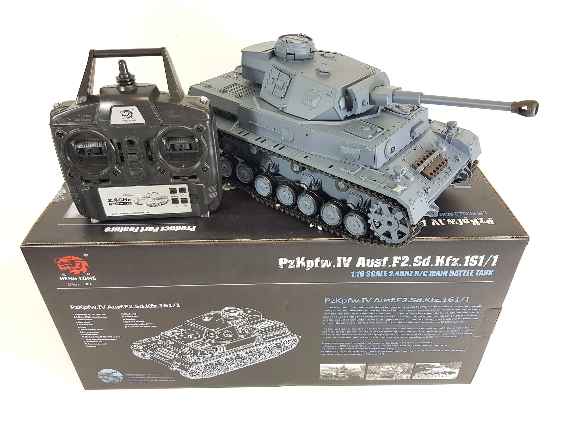 "Command the Battlefield Heng Long Panzer IV 1/16 RC Tank"